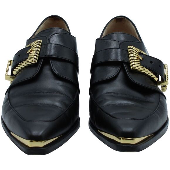 Alberta Ferretti Oxfords in Black Leather - Picture 3 of 8
